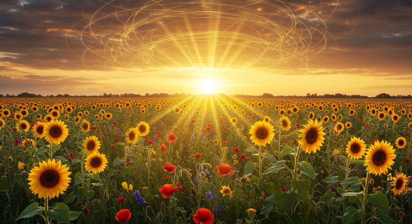 Solar Bloom: When the Sun Thinks in Flowers