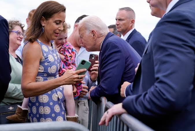 President Biden Causes Controversy Over Unsettling Interaction with Young Girl in Finland post image