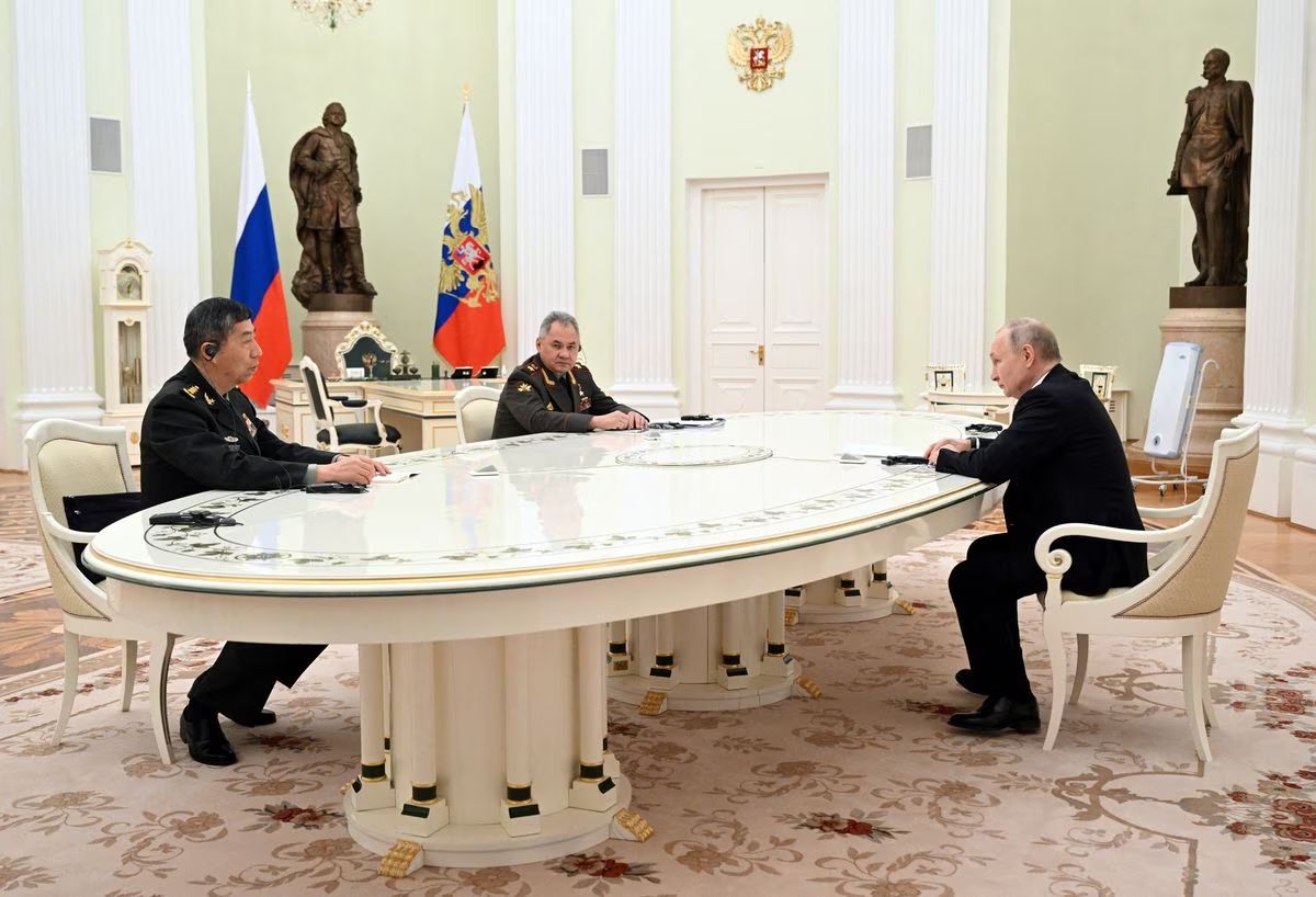 In Moscow, Russian President Vladimir Putin held a meeting with the Chinese Defense Minister Li Shangfu.