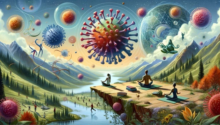 Embracing the Cosmic Cycle: A Philosophical Perspective on Living with Viruses